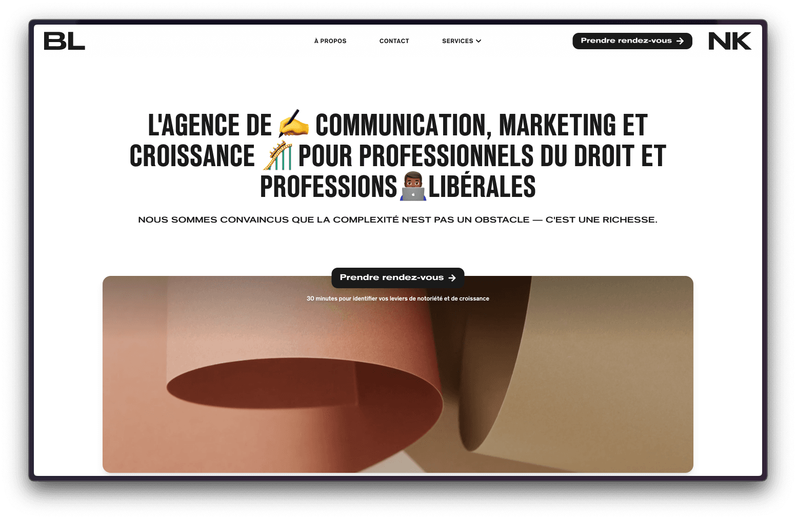Application web Blnk - Développement SaaS par agence Hexanov Guadeloupe